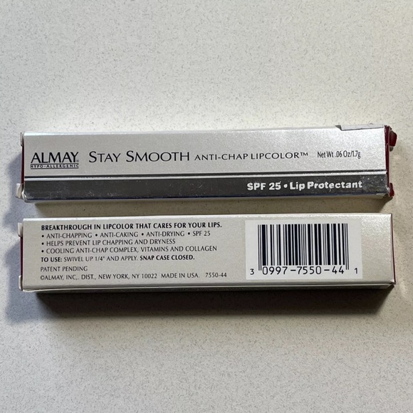 2x ALMAY Stay Smooth Anti-Chap Lipcolor with SPF 25 - Lip Protectant #44 FRUITY - Picture 4 of 7
